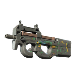 StatTrak™ P90 | Emerald Dragon (Battle-Scarred)