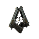 StatTrak™ Dual Berettas | Ventilators (Well-Worn)