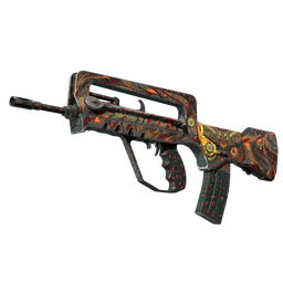 StatTrak™ FAMAS | Eye of Athena (Well-Worn)