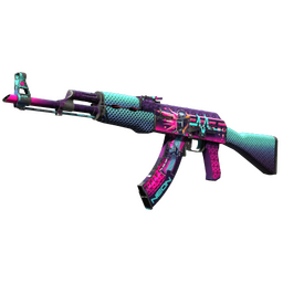 AK-47 | Neon Rider (Well-Worn)