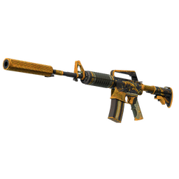 StatTrak™ M4A1-S | Golden Coil (Battle-Scarred)