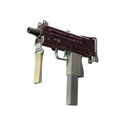 MAC-10 | Red Filigree (Minimal Wear)