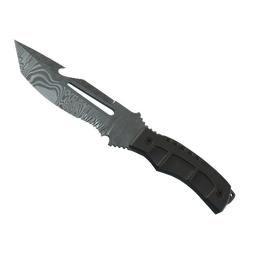 ★ StatTrak™ Survival Knife | Damascus Steel (Battle-Scarred)