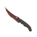 ★ StatTrak™ Flip Knife | Crimson Web (Battle-Scarred)
