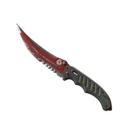 ★ StatTrak™ Flip Knife | Crimson Web (Battle-Scarred)