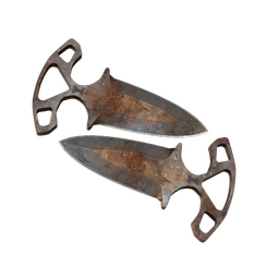 ★ StatTrak™ Shadow Daggers | Rust Coat (Battle-Scarred)