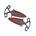 ★ Shadow Daggers | Crimson Web (Well-Worn)