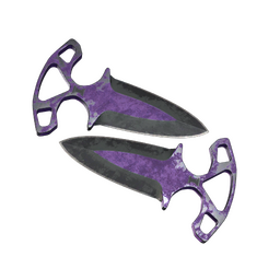 ★ StatTrak™ Shadow Daggers | Ultraviolet (Battle-Scarred)