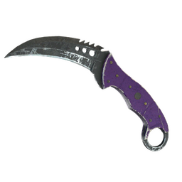 ★ StatTrak™ Talon Knife | Ultraviolet (Battle-Scarred)