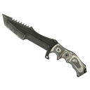 ★ StatTrak™ Huntsman Knife | Black Laminate (Battle-Scarred)