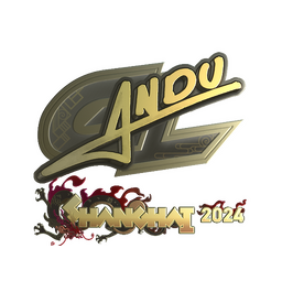 Sticker | aNdu (Gold) | Shanghai 2024