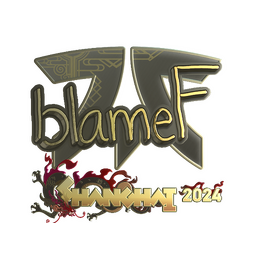 Sticker | blameF (Gold) | Shanghai 2024