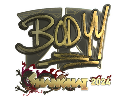 Sticker | bodyy (Gold) | Shanghai 2024