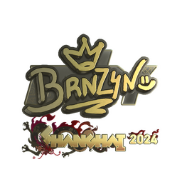 Sticker | brnz4n (Gold) | Shanghai 2024