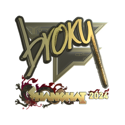 Sticker | broky (Gold) | Shanghai 2024