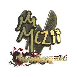 Sticker | mezii (Gold) | Shanghai 2024