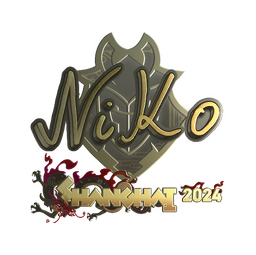 Sticker | NiKo (Gold) | Shanghai 2024