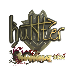 Sticker | huNter- (Gold) | Shanghai 2024