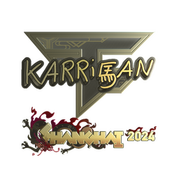 Sticker | karrigan (Gold) | Shanghai 2024