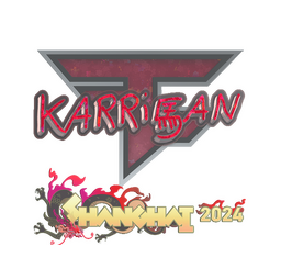 Sticker | karrigan (Glitter) | Shanghai 2024