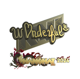 Sticker | w0nderful (Gold) | Shanghai 2024