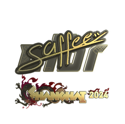 Sticker | saffee (Gold) | Shanghai 2024