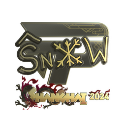 Sticker | snow (Gold) | Shanghai 2024