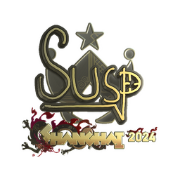 Sticker | susp (Gold) | Shanghai 2024