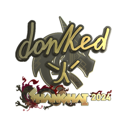 Sticker | donk (Gold) | Shanghai 2024