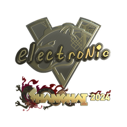 Sticker | electronic (Gold) | Shanghai 2024