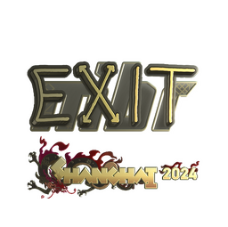 Sticker | exit (Gold) | Shanghai 2024