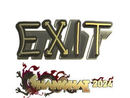 Sticker | exit (Gold) | Shanghai 2024