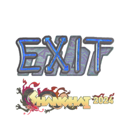 Sticker | exit (Holo) | Shanghai 2024