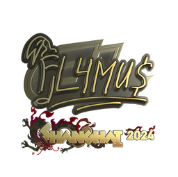 Sticker | FL4MUS (Gold) | Shanghai 2024