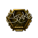 Sticker | STYKO (Gold) | London 2018