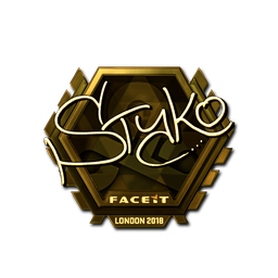 Sticker | STYKO (Gold) | London 2018