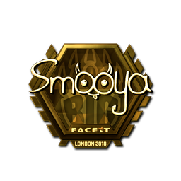 Sticker | smooya (Gold) | London 2018