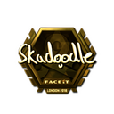 Sticker | Skadoodle (Gold) | London 2018