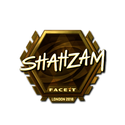 Sticker | ShahZaM (Gold) | London 2018