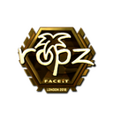Sticker | ropz (Gold) | London 2018