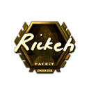 Sticker | Rickeh (Gold) | London 2018