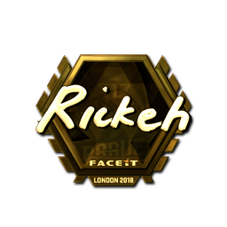 Sticker | Rickeh (Gold) | London 2018