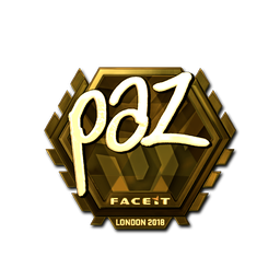 Sticker | paz (Gold) | London 2018