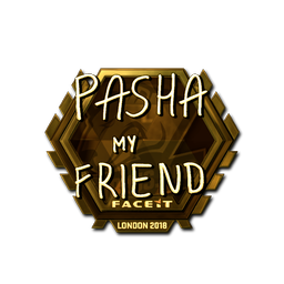 Sticker | pashaBiceps (Gold) | London 2018