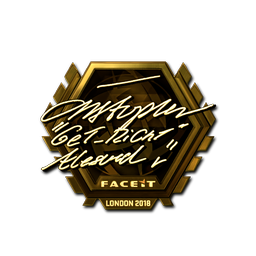 Sticker | GeT_RiGhT (Gold) | London 2018