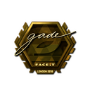 Sticker | gade (Gold) | London 2018