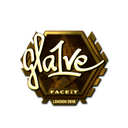 Sticker | gla1ve (Gold) | London 2018