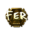 Sticker | fer (Gold) | London 2018