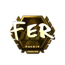 Sticker | fer (Gold) | London 2018
