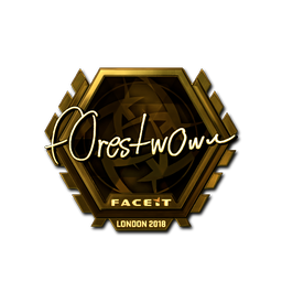 Sticker | f0rest (Gold) | London 2018